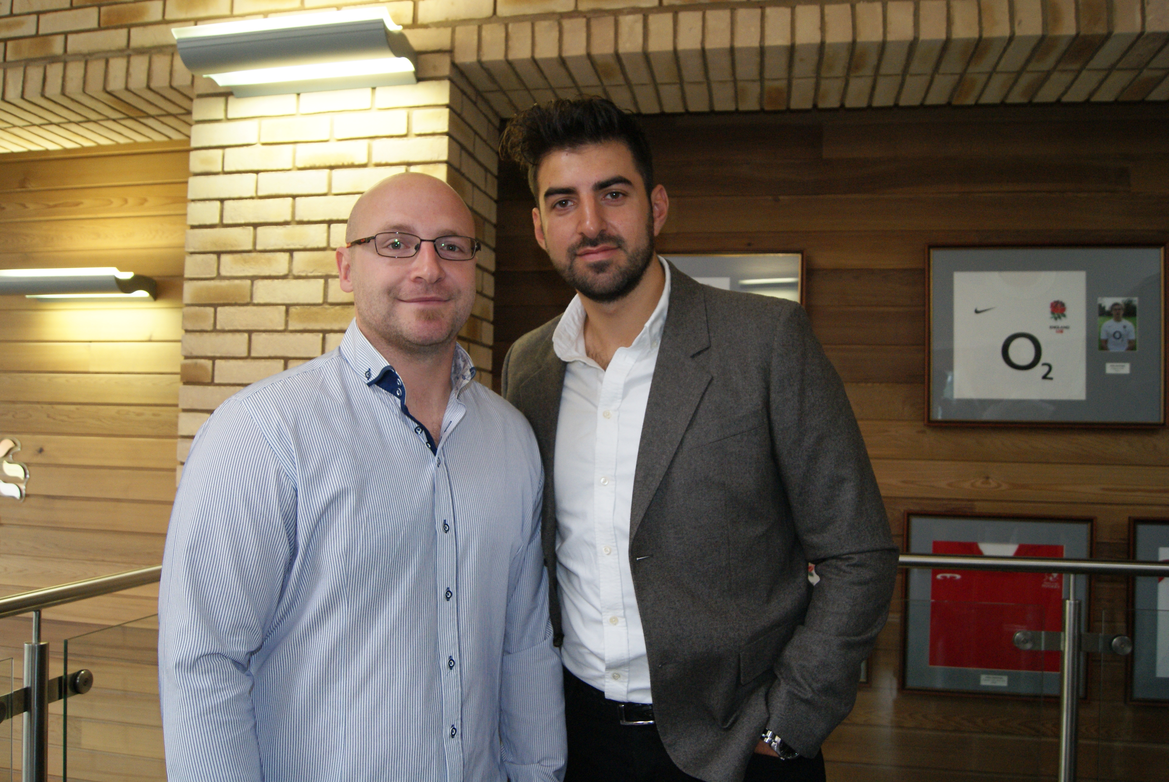 2005 Leavers' Reunion, 3/10/2015 - Richard Levett and Antonio Magro